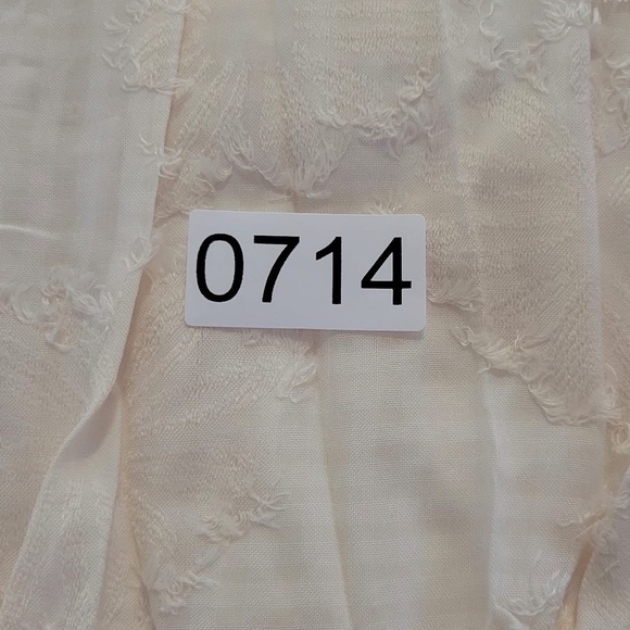 LENA Floral Jacquard Tiered Maxi Dress Ruffle Trim Sweetheart Empire Waist Sz M - Picture 9 of 9